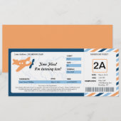 Birthday Boarding Pass Ticket Kaart (Voorkant / Achterkant)