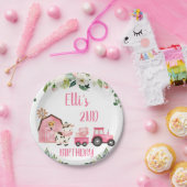 Birthday Boerderij van Floral Barn Papieren Bordje (Feest)