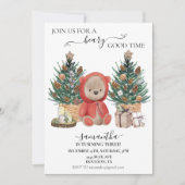 Birthday Boho Teddy Bear Kerstmis Kaart (Voorkant)