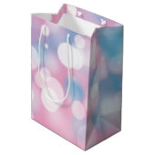 Birthday Bokeh Party Lights Medium Cadeauzakje (Achterkant Gekanteld)