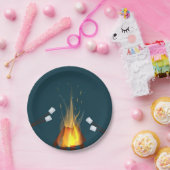 Birthday Bonfire Borden Papieren Bordje (Feest)