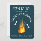Birthday Bonfire Uitnodiging (Voorkant)