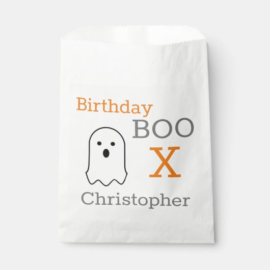 Birthday Boo Ghost Bedankzakje (Voorkant)