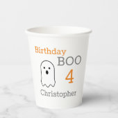 Birthday Boo Ghost Papieren Bekers (Voorkant)