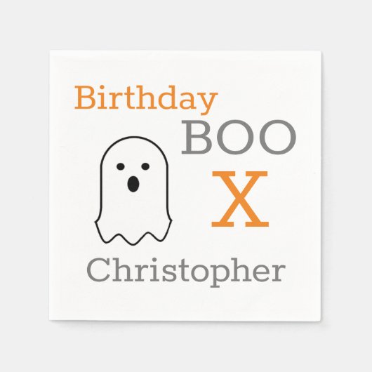 Birthday Boo Ghost Servet (Voorkant)