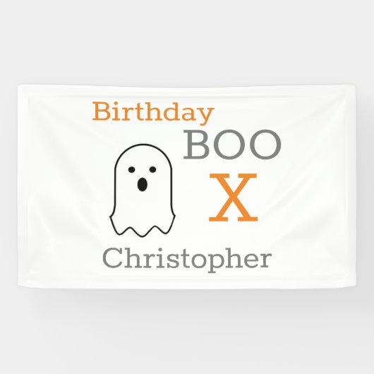 Birthday Boo Ghost Spandoek (Horizontaal)