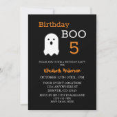 Birthday Boo Herfst Halloween Kaart (Voorkant)