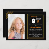 Birthday Boo Herfst Halloween Kaart (Voorkant / Achterkant)