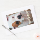 Birthday Boop Rechthoekige Sticker (Envelop)