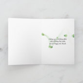 Birthday Boot Bouquet Kaart (Binnen)