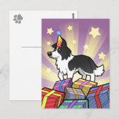 Birthday Border Collie Briefkaart (Voorkant / Achterkant)