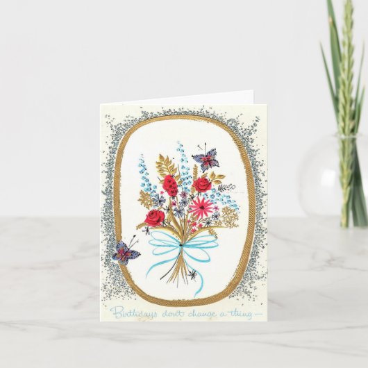 Birthday Bouquet Kaart (Voorkant)