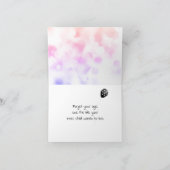 Birthday bow op regenboogbokeh kaart (Binnen)