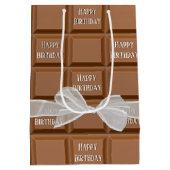 Birthday Bow op Snoep met chocolade Medium Cadeauzakje (Achterkant)