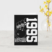 Birthday Bowling Limited Edition uit 1995 Kaart (Gele Bloem)