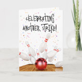 Birthday Bowling Strike Kaart (Voorkant)