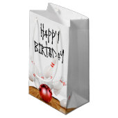 Birthday Bowling Strike Klein Cadeauzakje (Voorkant Gekanteld)
