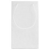 Birthday Bowling Strike on White Klein Cadeauzakje (Achterkant)