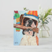 Birthday Boxer Kaart (Staand voorkant)