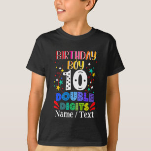 Birthday Boy 10 Dubbele Cijfers T-shirt