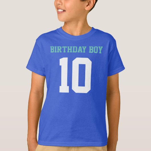 Birthday Boy 10 T-shirt (Voorkant)