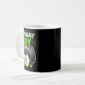 Birthday Boy 10 Video Game Controller Gamer 10th B Koffiemok (Voorkant links)