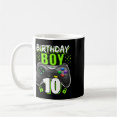 Birthday Boy 10 Video Game Controller Gamer 10th B Koffiemok (Links)