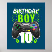 Birthday Boy 10 Videogamer 10th Poster (Voorkant)