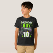 Birthday Boy 10 Videogamer 10th T-shirt (Voorkant volledig)