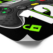 Birthday Boy 12 Video Game Controller Gamer 12th B Poster (Hoek)