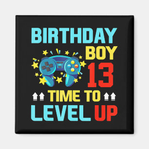 Birthday Boy 13 13 de Oude Videospelen Gift Kinder Magneet