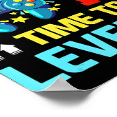 Birthday Boy 13 13 de Oude Videospelen Gift Kinder Poster (Hoek)