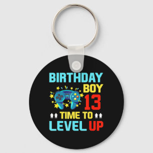 Birthday Boy 13 13 de Oude Videospelen Gift Kinder Sleutelhanger