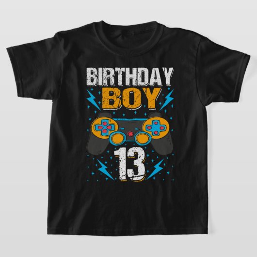 Birthday Boy 13 Video Game Controller Gamer 13th B T-shirt (Laagn)