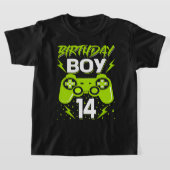 Birthday Boy 14 Video Game Controller Gamer 14th B T-shirt (Laagn)