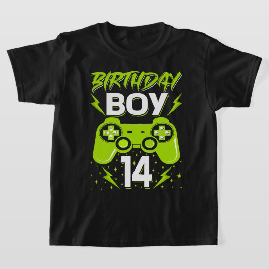 Birthday Boy 14 Video Game Controller Gamer 14th B T-shirt (Laagn)