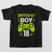 Birthday Boy 18 Video Game Controller Gamer 18th B T-shirt (Laagn)