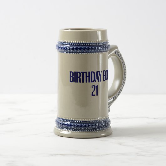Birthday Boy 21 Bierpul (Voorkant rechts)