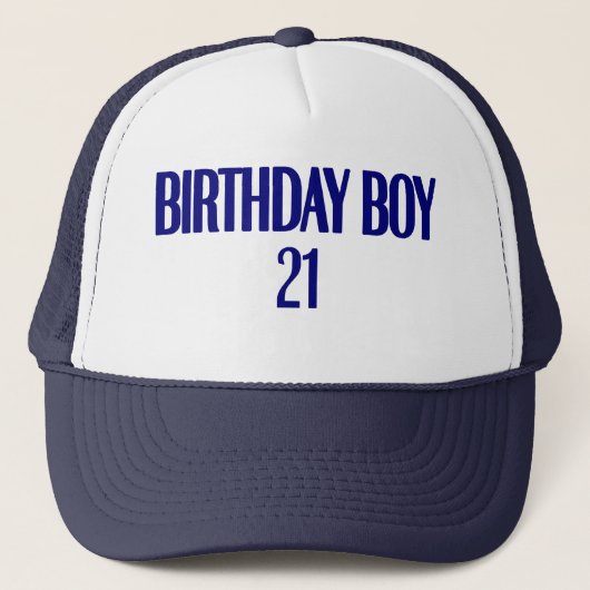 Birthday Boy 21 Trucker Pet (Voorkant)