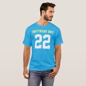 Birthday Boy 22 T-shirt (Voorkant volledig)