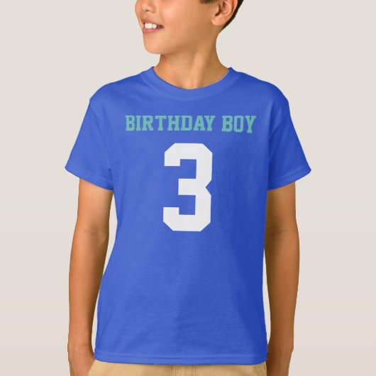 Birthday Boy 3 T-shirt (Voorkant)