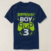 Birthday Boy 3 Video Game Controller Gamer 3rd Bir T-shirt (Design voorkant)