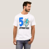 Birthday Boy 5 S Octopus Love T-shirt (Voorkant volledig)