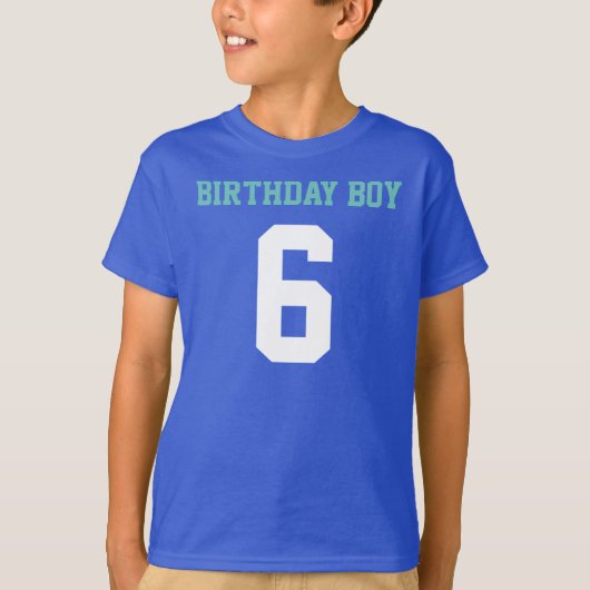 Birthday Boy 6 T-shirt (Voorkant)