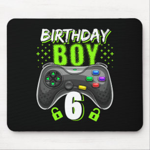 Birthday Boy 6 Video Game Controller Gamer 6th Bir Muismat