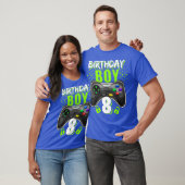 Birthday Boy 8 Video Game Controller Gamer 8th T-shirt (Unisex)