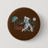 Birthday Boy Badge Ronde Button 5,7 Cm (Voorkant)
