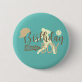 Birthday Boy Badge Ronde Button 5,7 Cm (Voorkant)
