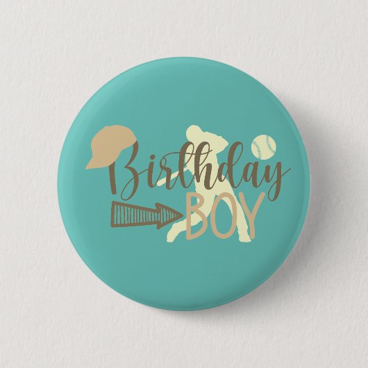 Birthday Boy Badge Ronde Button 5,7 Cm (Voorkant)