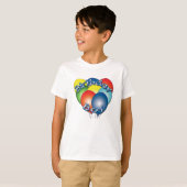 Birthday Boy Balloons T-Shirt (Voorkant volledig)